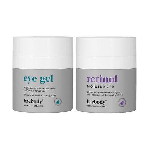 [BRSWYZTQCV7RGETB] Baebody Eye Gel & Retinol Moisturiser BUNDLE