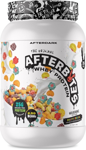 [BRSROBD3DNYBM3Y7] AFTERDARK AfterBites Whey Protein Powder, 25g Protein, 4.5g BCAA의, 쉬운 용해, 인공 색상 또는 필러 없음, Isolate Protein, USA Made, 26 서빙, 과일 곡물