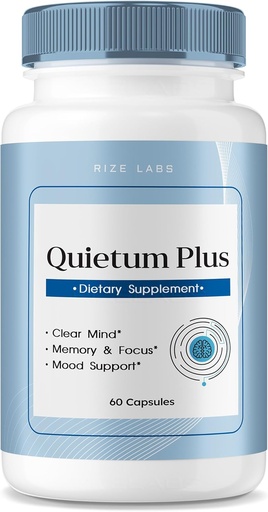 [BRSROZQYBUIA2YA6] rize labs - Quietum Plus Tinnitus Relief Capsules Supplement, Advanced Formula Reduce Ear Ringing, Pills to Support Hearing Function (60 Capsules)