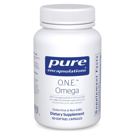 [BRSWIB3YCV4A2C34] Pure Encapsulations O.N.E. Omega - Fish Oil Supplement for Heart Health, Joints, Skin, Eyes, and Cognition* - Fish Oil Concentrate with EPA and DHA - 60 Softgel Capsules