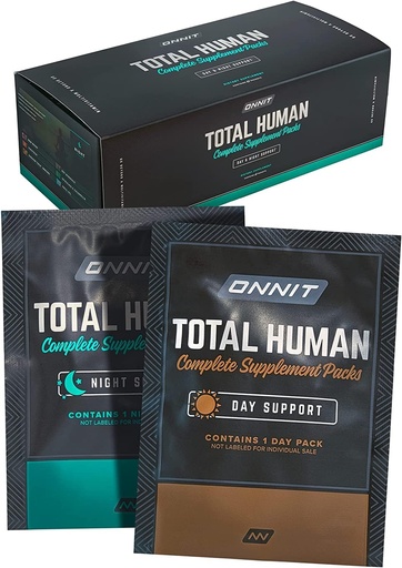 [BRSRMAQOCMJWK3DV] Paquete de Multivitaminas Día y Noche para Paquetes de Suplemento Humano Total Onnit - Conjunto Completo de Vitaminas y Minerales para el Humano Total - Apoyo para la Salud Inmune y la resistencia