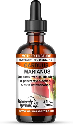 [BRSWGHYPOZ6AYCT7] Heavenly Herbals, Inc. Carduus Marianus Q - Homeopathic Tincture - Supports Liver, Gallbladder & Pancreatic Function. Aids in Detoxification. 2.0 Fl Oz - Manufactured and Shipped from USA>