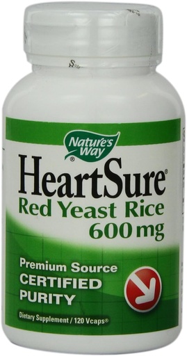 [BRSWIYA7BFYWKHA5] Nature's Way HeartSure Red Yeast Rice 600 mg Twice Daily, 120 VCaps