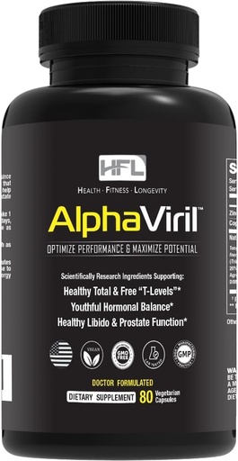 [BRSWG23QOQARYAAU] AlphaViril by Dr. Sam Robbins | 25+ Year Proven Formula | Test Booster + Youthful Hormone Balancer | Healthy Libido - Bigger Muscles - Less Belly Fat - Look & Feel Younger