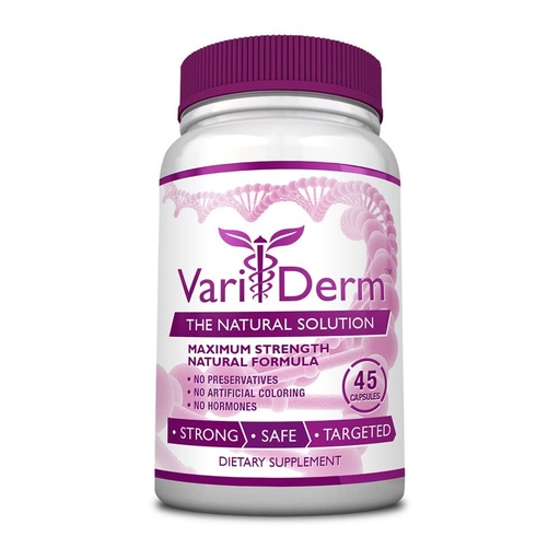 [BRSWK2QAAINR4DIV] Varicose & Spider Vein Supplement - Witch Hazel, Citrus Bioflavonoids - Vegan - 45 Capsules - 1 Bottle