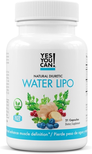 [BRSRMBQDAEHWOAL6] Evet Yapabilirsiniz! Doğal Su Lipo Pills - Elytes & Vitamins ile Diuretic Cleanse - Su Retention ile Yardım - Gluten-Free, 21 Capsules Per Şişe