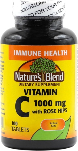 [BRSWIZ33OAEB2HY7] A természetes keverék C-vitamin 1000mg w / Rose Hips tabletta 100 rg