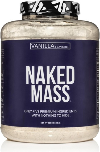 [BRSWKGYGOYOR4AYZ] NAKED Vanilla Mass - Alle naturlige Vanilla Vektvinner Protein pulver - 8lb bulk, GMO gratis, Glutenfri og soya gratis, ingen kunstige ingredienser - 1,260 kalorier - 11 serveringer