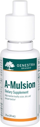 [BRSWI2YICQDGEDLM] Genestra Marcas A-Mulsion ; Vitamina A Líquido para apoiar o sistema imunológico, pele, visão, ossos e dentes * 1 Fl Oz ; sabor Citrus