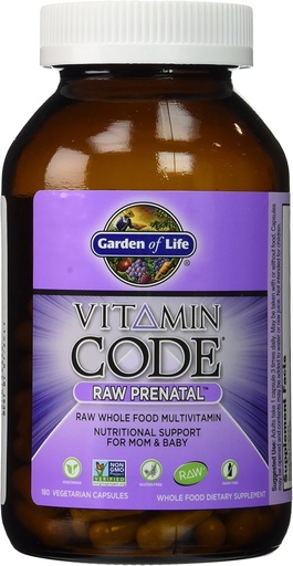 [BRSWIHDYOR7BCAAZ] Garden Of Life - Vitamin Code Raw Prenatal 180 Veggie Capsules