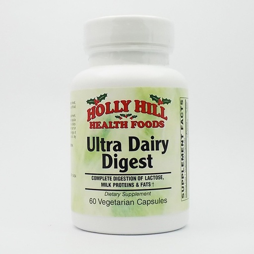 [BRSWKEYOCIGAKDQ5] Holly Hill Health Foods, Ultra Dairy Digest, 60 cápsulas vegetarianas