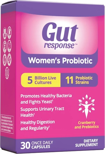 [BRSROEIPAF6GKFDO] Women’s Probiotic, Slows Down Digestive Aging, Boosts Immune System, Supports UT & Feminine Health, Cranberry Extract, Non-GMO, Gluten Free & Soy Free, 5 Billion CFU, 30 Capsules
