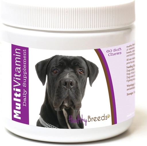 [BRSWIHILA4MBWHLI] Healthy Breeds Cane Corso Multi-Vitamin Soft Chews 60 Count