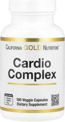 [BRSRMZY7DEJWOCDX] California Gold Nutrition Cardio Complex with CardioAmino Mix, CardioPhyto Mix and Coenzyme Q10, 180 Veggie Capsules