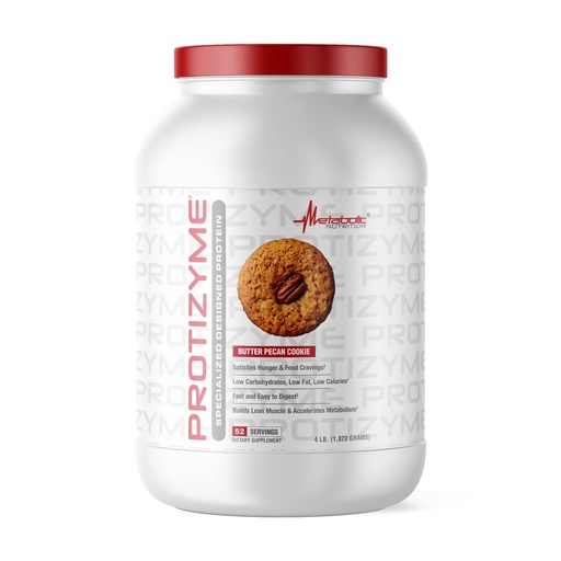 [BRSW2BAZDJ5Q2F3Z] Metabolic Nutrition, Protizyme, 100% Whey Protein Powder, High Protein, Low Carb, Low Fat Whey Protein, Digestive Enzymes, 24 Essential Vitamins and Minerals, 4 Pound (52 ser)