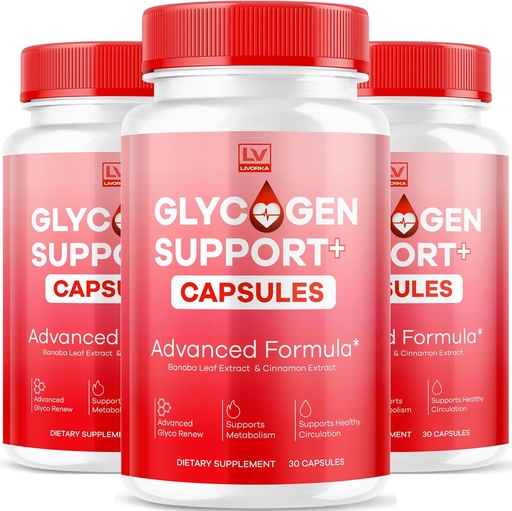 [BRSRAHD3AEFWG2Y2] (3 Pack) Glycogen Support Supplement Advanced Formula, Glycogen Support Capsules, Glycogen Support, Advanced Glycogen Support Formula, Glycogen Support Supplement Reviews, 90 Capsules for 3 Months