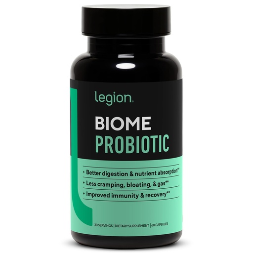 [BRSRMGL3BV6QEEQ7] LEGION Biome Probiotic - Natural Probiotics Gut Health Supplement for Women & Men - Probiotic Nutritional Supplements Help Reduce Bloating, Cramping & Gas - Colon Health Probiotic Pills, 30 Servings