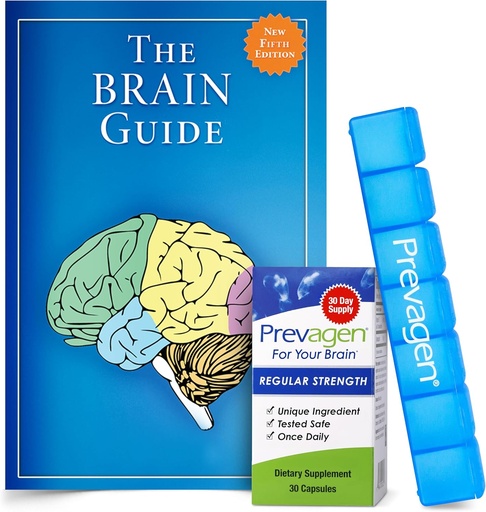 [BRSWIGD5ON4B43D2] Prevagen Erregularra Indarra - 30 kapsula (1 Hileko hornidura) | Zure burmuinerako formulatua | 10mg Apoaequorin Plus bitamina D3 Free Brain Guide eta 7 eguneko pilula Minder