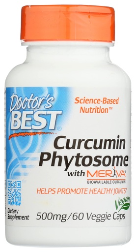 [BRSRMFD2AUMGAEL4] Doctor's Best Curcumin Phytosome with Meriva, Non-GMO, Vegan, 60 Veggie Capsule (Pack of 1)