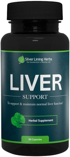 [BRSW2YYKAV4G223G] Silver Lining Herbs Liver Support - Herbal Support to Help Maintain Liver Health - Natural Liver Care to Support Immune System and Allergies - 90 Capsules