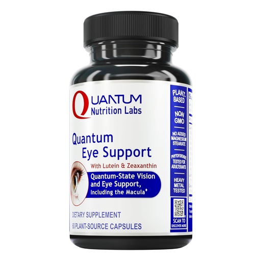 [BRSWIYIRPIPBKYI5] Quantum Nutrition Labs Eye Support - Eye Health Vitamins, Lutein and Zeaxanthin Eye Supplements for Adults and Seniors, Supports Macular Health, Contains Bilberry and Carrot - 60 Vegetarian Capsules