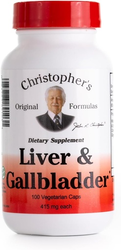 [BRSWIZY2BINQ2G3O] 412494-克里斯托弗的肝脏和盖尔·布拉德(Gall Bladder) - 425 mg - 100 蔬菜笼盖