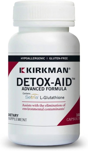 [BRSWIATRA4PBUCDE] Kirkman - Detox-Aid Advanced Formula - 100 Capsules - Antioksik komponentlər - Hipoallergenic