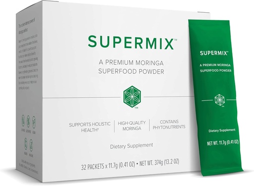 [BRSRO2YDDMCBU2DG] Isagenix SuperMix - Premium Moringa Superfood Toz Phytonutrients - Rahat Bireysel Paketler - 32 Hizmet - Meyve Tropikal Flavor