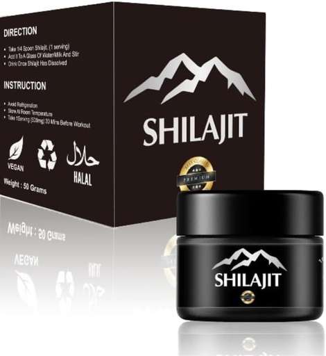 [BRSROGIBAUBWACYY] Shilajit Resin with Fulvic Acid & Trace Minerals, Original Siberian Pure Shilajit with 85+ Humic Acid, Support Metabolism & Immune System - 100 Serving / 1.7 Oz
