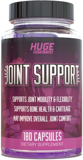 [BRSRMZQ2C4CBQCT3] Huge Supplements Joint Support, Science-Backed Formula to Optimize Joint Comfort with Chondroitin, MSM, Glucosamine, Boswellia Extract for Men & Women, 30 Servings