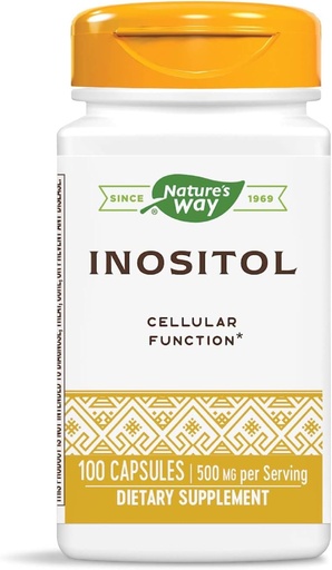 [BRSWIZADAR6G2FLU] Nature 's Way Inositol, 500 mg per melayani, 100 Kapsul