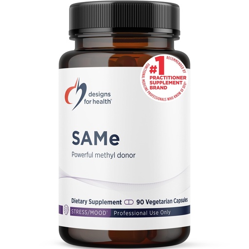 [BRSWIEDQAYPWK33E] Designs for Health Same Capsules with B6, B12 + 5-MTHF - 200mg S-Adenosylmethionine Supplement with 5-MTHF (Folate) + Vitamin B12 - Non-GMO + Gluten-Free (90 Capsules)