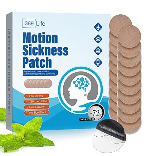 [BRSRO2YKCB5GECLP] 369 Life Motion Sickness Patches, Sea Sickness Patch for Cruise - Adults and Kids ((20 Count - Pack of 1))