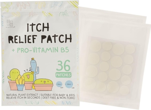 [BRSROAD3DIBRED3V] Mosquito Bite Itch Relief Patch (36 патчей) - полностью натуральный насекомый, блохи кусают зуд для детей и чувствительной кожи, быстро успокаивают клопов, способствуют быстрому исцелению с помощью гидроколлоида
