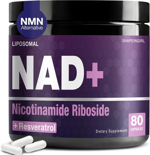 [BRSRAAQPCQHQECIU] Suplement NAD - Nikotynamid Riboside Resveratrol 900mg, Liposomal NAD Suplement dla kobiet i mężczyzn, NAD Plus Pure Organic