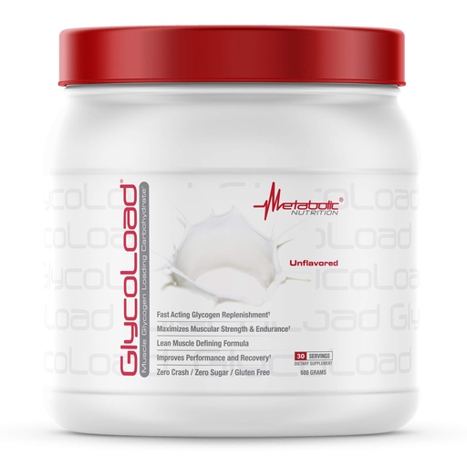 [BRSWKHD4DIHGY2DU] Metabolic Nutrition, Glycoload, 100% Micronized Cyclic Cluster Dextrin Carbohydrate Powder, Muscle Glycogen Loading Carbohydrate, Pre Intra Post Workout Supplement, Unflavored, 600 gm (30 ser)