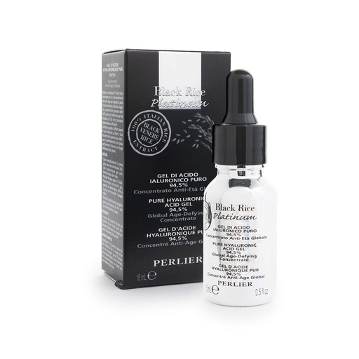 [BRSWY236DEDQOC3J] Perlier Black Rice Platinum 94,5 % Pure Hyaluronic Acid, 0,5 fl. oz.