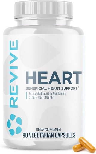 [BRSW2GI2DICBA23A] Revive MD Health Supplements, 90 Veggie Capsules - CoQ10 Supplement Supports Heart Muscle Function - Coenzyme Q10 200mg Promotes Healthy Flow - Vegan-Friendly &amp; Gluten-Free