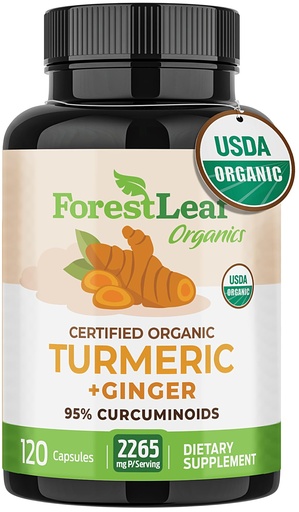 [BRSROEL7AAHA2FI6] Turmeric Supplement Extra Strength 2265mg - Turmeric Curcumin Supplement w/BioPerine Black Pepper - Tumeric and Ginger Supplements, 95% Curcuminoids, Supports Immune & Joint Health, 120 Caps