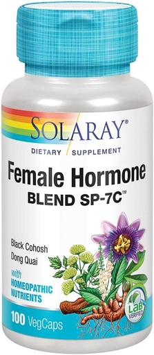 [BRSWIYTYO4GQKYIV] Solaray - Female Hormone Blend Sp-7c Black Cohosh, 100 capsules