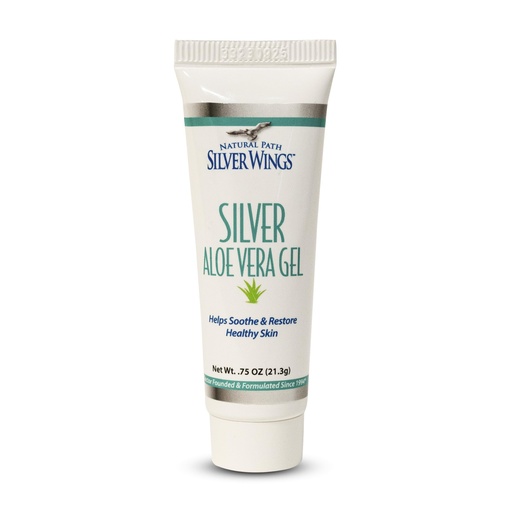 [BRSWIAQEAAHAMDDE] Natural Path Silver Wings 200ppm Silver with Aloe Vera Gel - Soothing Skin Care 0.75 oz