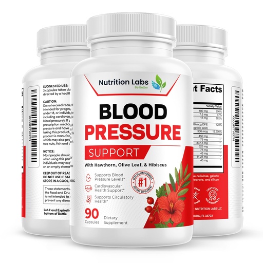 [BRSRMBLRDMMA22TP] Heart Health Blood Pressure BP Support Supplement - Support Blood Pressure & Healthy Circularity Naturally with Hawthorn Berry & Hibiscus. Vitamins Pills for Healthy Hypertension (BP) & Healthy Heart