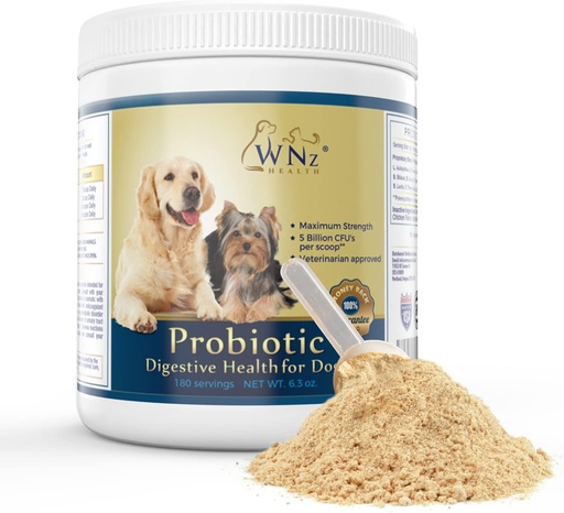 [BRSWKGIRBQFRGA3G] 개를위한 Probiotics 소화 건강 (Chicken & Bacon) - Dog Probiotic Powder Relieve Diarrhea, Constipation, & More - Dog Calming Treats - 최대 용량 지원