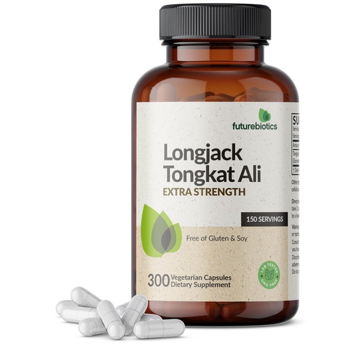 [BRSROYANOUCBMHY3] Futurebiotics Longjack Tongkat Ali Extra Strength Energy & Stamina Support - Non-GMO, 300 Vegetarian Capsules
