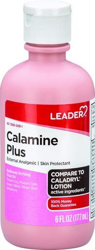 [BRSROAA6AV7QYHIU] LEADER Calamine Anti-Itch Lotion, Medicated External Analgesic Skin Protectant Lotion for Fast-Acting Itch Relief, Poison Ivy, Insect Bites, Chicken Pox (1, Pink)