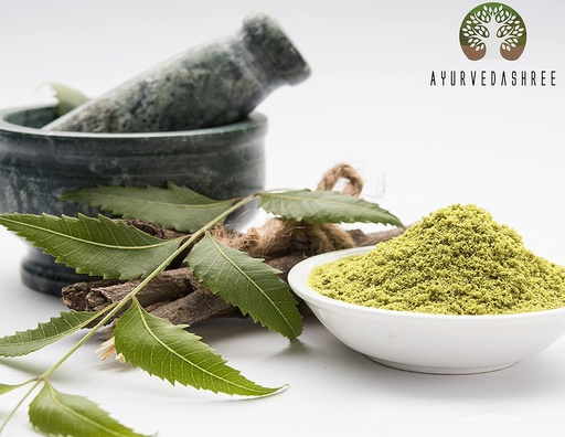 [BRSW2ZQ7CAJWC2DU] Neem Leaf Powder 100 Gmzy Azadirachta Indica Corchad Neem Leaf Powder, molt Bitter Neem suplementaris per pel cabell d'aparença i Detox utst GMO, Gluen Free, Vegan