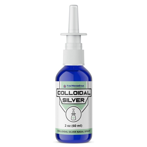 [BRSW2AYDCIBRSH3H] FWS Colloidal Silver Nasal Spray - 2oz - Ultra Fine Silver Mist - 50 ppm - 99.99% Purity - Sinus Relief - Helps with Dry, Irritated, Stuffy Nose - Immune System Support - for Adults and Teens