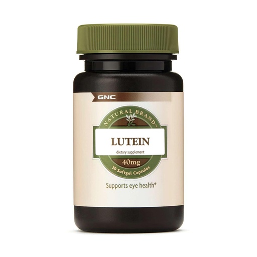 [BRSWGZYCCUMQO3TL] GNC Natural Brand Lutein 40mg, Supports Eye Health, 30 Softgels