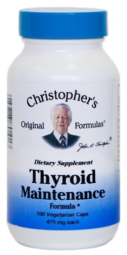 [BRSWIYQLBUPA4GYV] Christopher's Original Formulas Thyroid Maintenance Formula Capsule, 100 Count