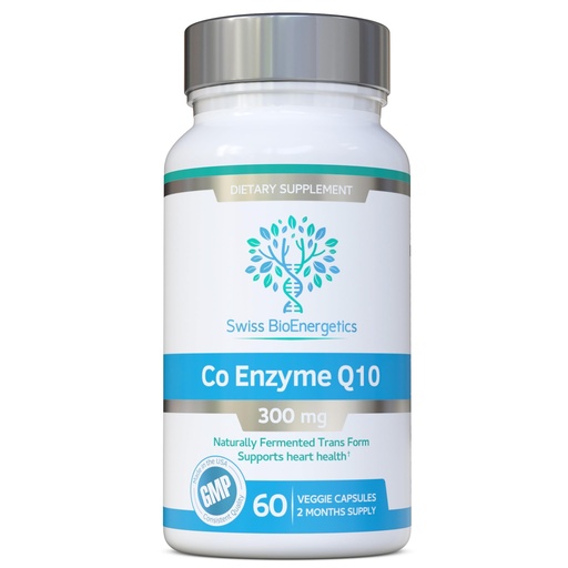 [BRSWKGICA4IREGDE] Co Enzyme Q10 CoQ10 300mg 60 Capsules - Superior Naturally Fermented Trans Form